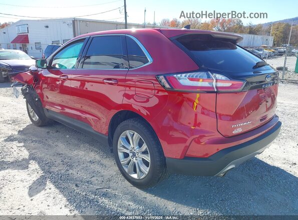 2FMPK4K93NBA52719 2022 FORD EDGE Красный Задняя левая четверть