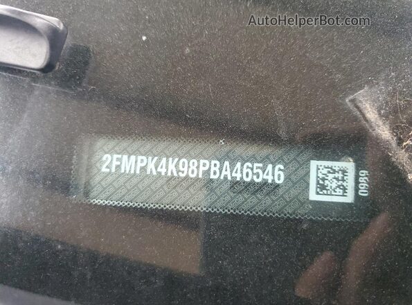 2FMPK4K98PBA46546 2023 FORD EDGE Silver Вид наклейки з VIN-кодом
