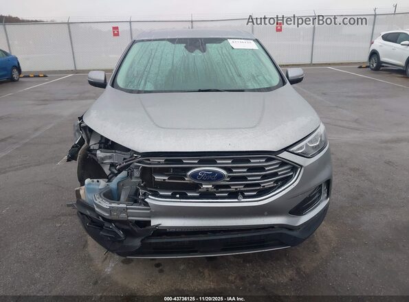2FMPK4K99NBA86907 2022 FORD EDGE Серебряный Вид щитка приборов