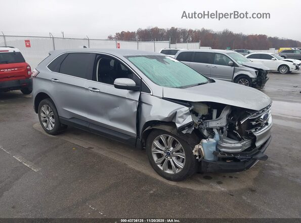 2FMPK4K99NBA86907 2022 FORD EDGE Серебряный Передняя правая четверть