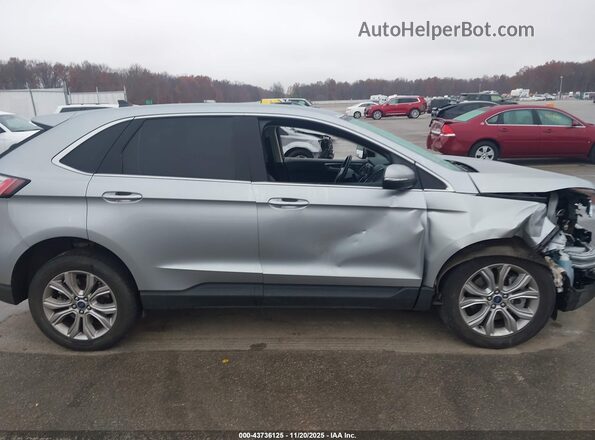 2FMPK4K99NBA86907 2022 FORD EDGE Серебряный Вид задней части салона