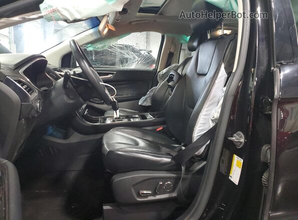2FMPK4K9XKBB42591 2019 FORD EDGE Черный Вид салона спереди