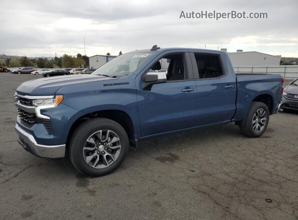 2GCPACED8R1176322 2024 CHEVROLET SILVERADO Blue წინა მარცხენა ხედი სამი მეოთხედიდან