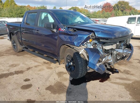2GCUDAEDXN1508995 2022 CHEVROLET SILVERADO Blue Przód prawy