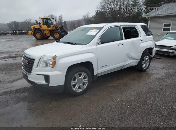 2GKALMEK1G6285360 2016 GMC TERRAIN White Передня ліва чверть