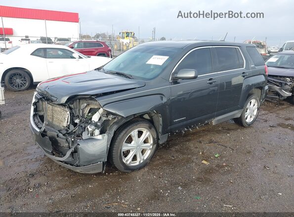 2GKALMEK6H6349779 2017 GMC TERRAIN Серый Передняя левая четверть
