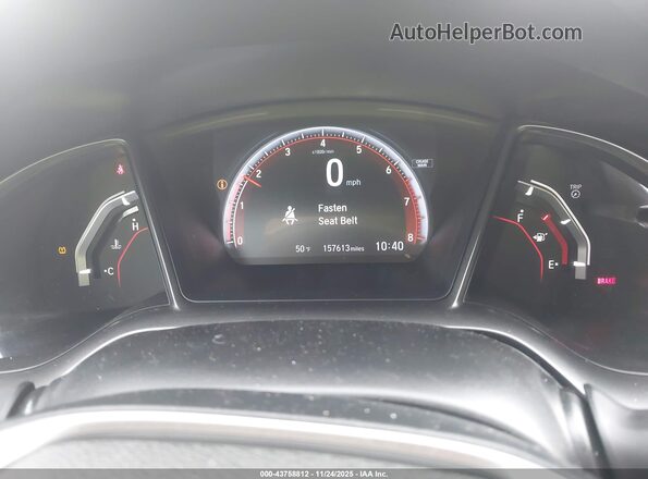 2HGFC1E50KH705960 2019 HONDA CIVIC SI Черный Вид задних сидений