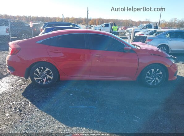 2HGFC2F75GH567202 2016 HONDA CIVIC Красный Вид задней части салона
