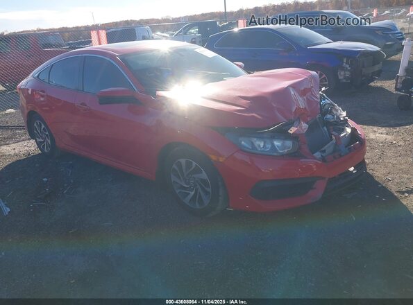 2HGFC2F75GH567202 2016 HONDA CIVIC Красный Передняя правая четверть