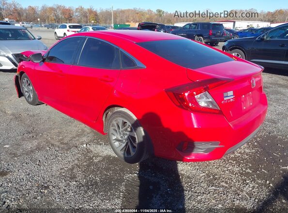 2HGFC2F75GH567202 2016 HONDA CIVIC Красный Задняя левая четверть