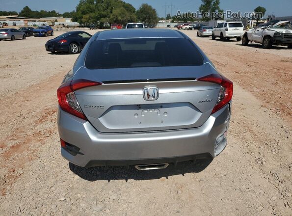 2HGFC2F81KH503448 2019 HONDA CIVIC Silver Vista trasera