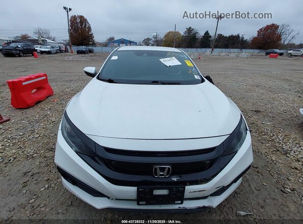 2HGFC2F82LH542227 2020 HONDA CIVIC White Widok deski rozdzielczej