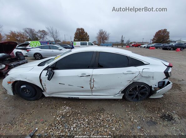 2HGFC2F82LH542227 2020 HONDA CIVIC White Widok wnętrza z tyłu