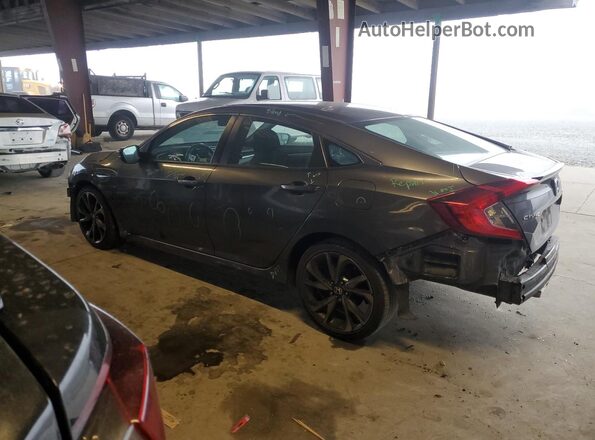 2HGFC2F86MH538411 2021 HONDA CIVIC Gray უკანა მარცხენა