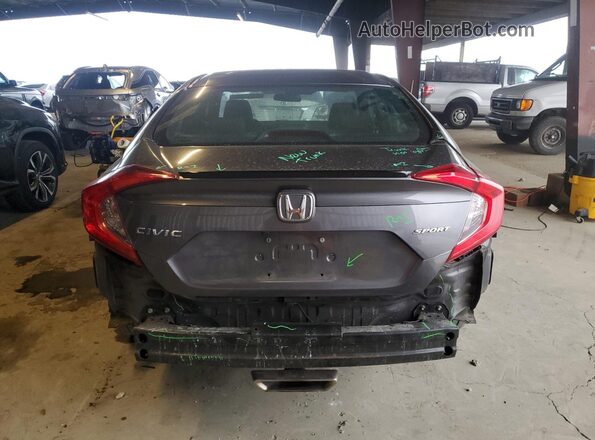 2HGFC2F86MH538411 2021 HONDA CIVIC Gray უკანა ხედი