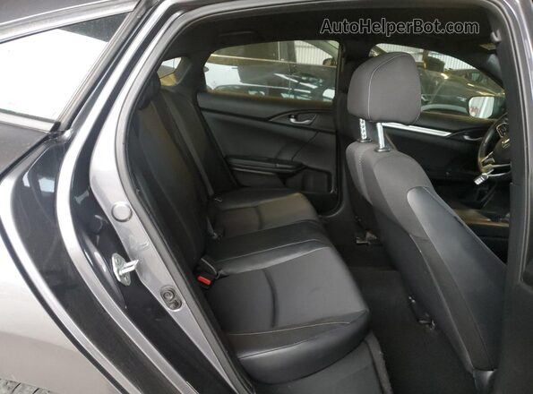 2HGFC2F86MH538411 2021 HONDA CIVIC Gray უკანა სავარძლების ხედი