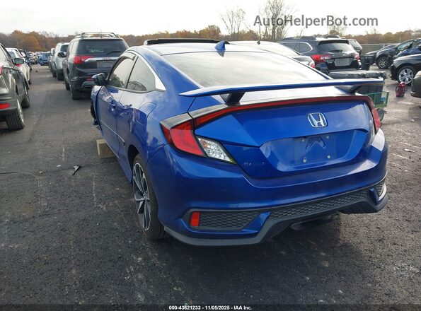 2HGFC3A50KH752844 2019 HONDA CIVIC SI Синий Задняя левая четверть
