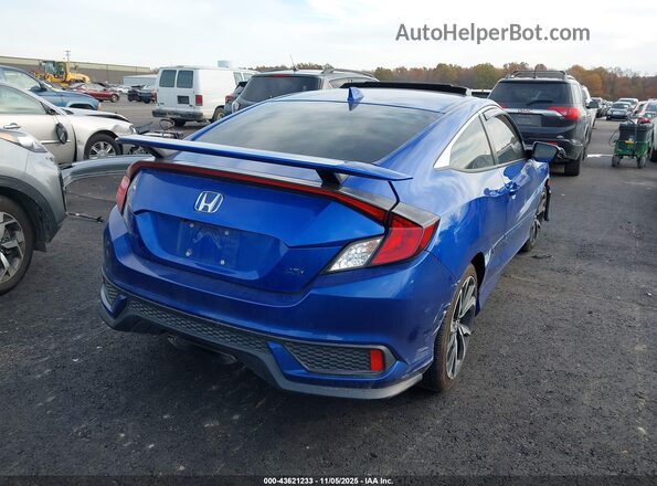 2HGFC3A50KH752844 2019 HONDA CIVIC SI Синий Задняя правая четверть