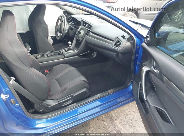 2HGFC3A50KH752844 2019 HONDA CIVIC SI Синий Вид салона спереди