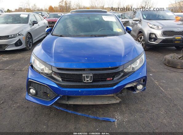 2HGFC3A50KH752844 2019 HONDA CIVIC SI Синий Вид щитка приборов