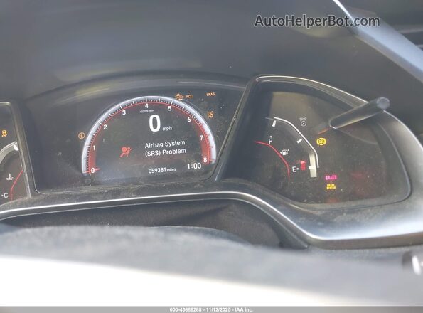 2HGFC3A55LH752159 2020 HONDA CIVIC SI Белый Вид задних сидений