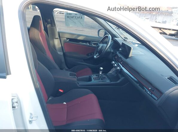 2HGFE1E50PH470686 2023 HONDA CIVIC SI Белый Вид салона спереди