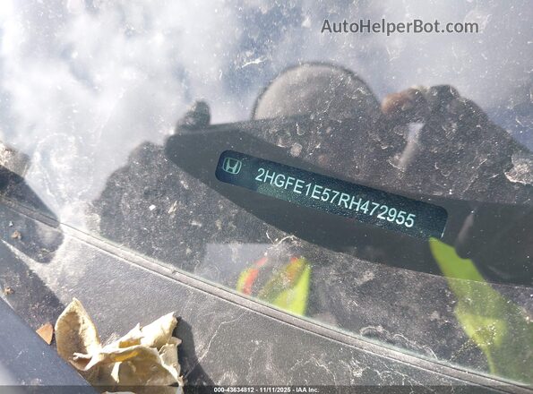 2HGFE1E57RH472955 2024 HONDA CIVIC SI Серый Вид щитка приборов