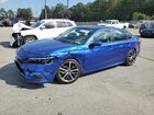 2022 Honda Civic Touring Blue vin: 2HGFE1F95NH314285