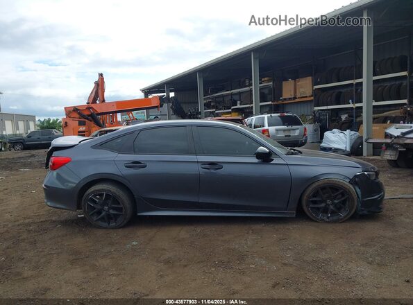 2HGFE2F53NH549917 2022 HONDA CIVIC Серый Вид задней части салона
