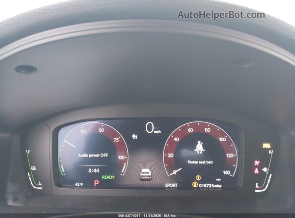 2HGFE4F80SH318264 2025 HONDA CIVIC HYBRID Gray Widok tylnych siedzeń