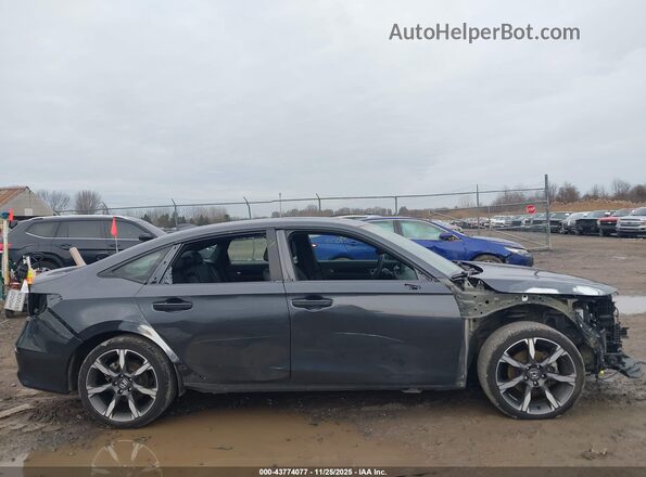 2HGFE4F80SH318264 2025 HONDA CIVIC HYBRID Gray Widok wnętrza 360 stopni