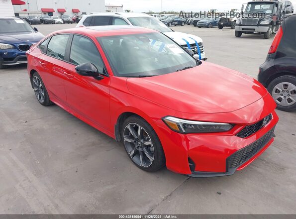 2HGFE4F81SH300243 2025 HONDA CIVIC HYBRID Red Przód prawy