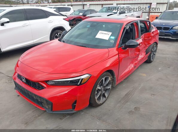 2HGFE4F81SH300243 2025 HONDA CIVIC HYBRID Red Przód lewy