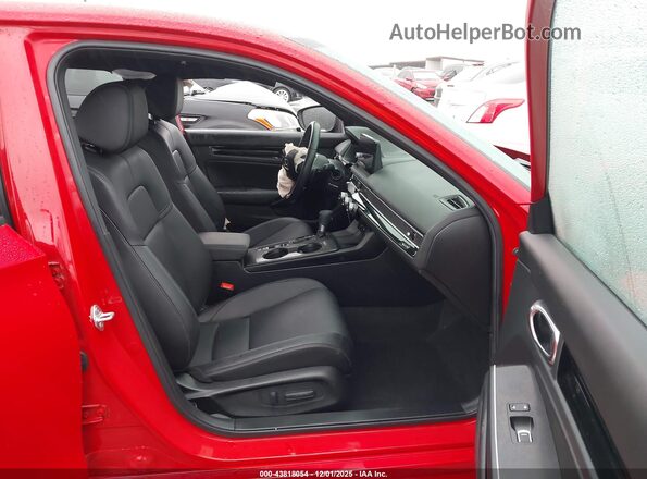 2HGFE4F81SH300243 2025 HONDA CIVIC HYBRID Red Widok wnętrza z przodu