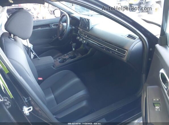 2HGFE4F82SH348835 2025 HONDA CIVIC HYBRID Black Front interior view