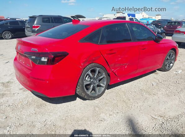 2HGFE4F85SH332452 2025 HONDA CIVIC HYBRID Красный Задняя правая четверть