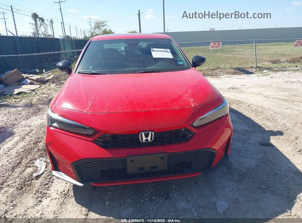 2HGFE4F85SH332452 2025 HONDA CIVIC HYBRID Красный Вид щитка приборов