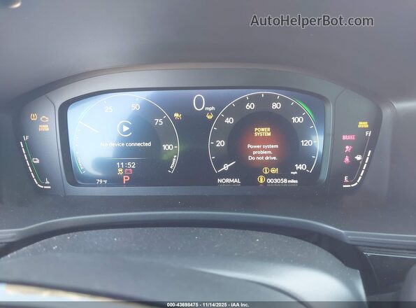 2HGFE4F85SH332452 2025 HONDA CIVIC HYBRID Красный Вид задних сидений