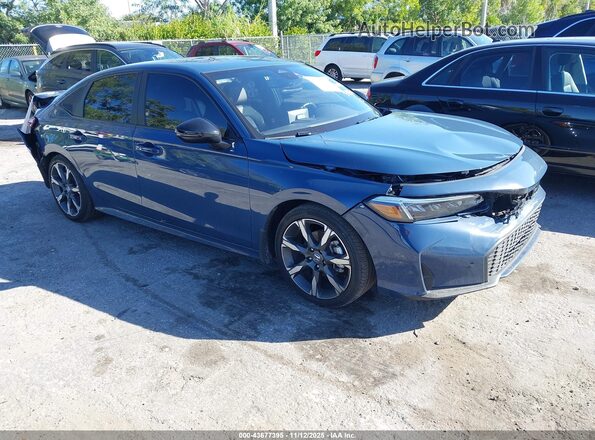 2HGFE4F85SH341703 2025 HONDA CIVIC HYBRID Navy Przód prawy