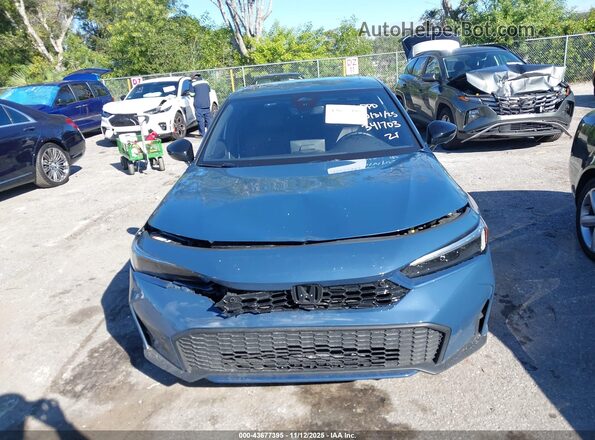 2HGFE4F85SH341703 2025 HONDA CIVIC HYBRID Navy Widok zestawu wskaźników