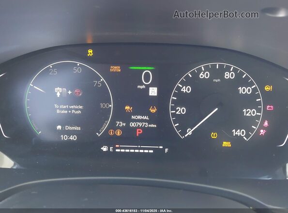 2HGFE4F85SH347937 2025 HONDA CIVIC HYBRID Gray Vista de los asientos traseros