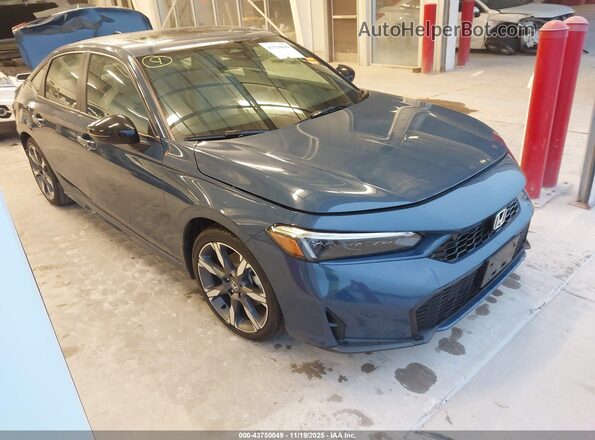 2HGFE4F85TH304250 2026 HONDA CIVIC HYBRID Dark Blue Передня права чверть