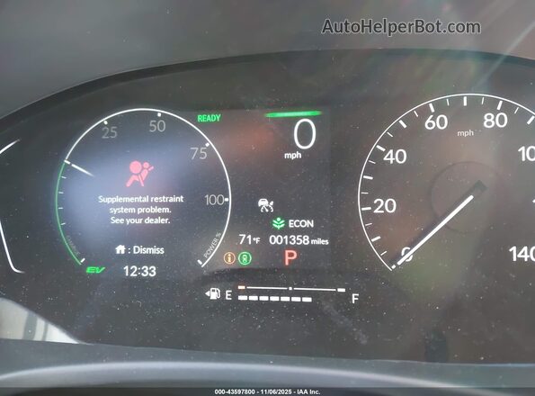 2HGFE4F8XTH311632 2026 HONDA CIVIC HYBRID Белый Вид задних сидений