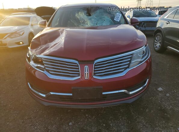 2LMPJ6KR2JBL22343 2018 LINCOLN MKX Red Widok z przodu