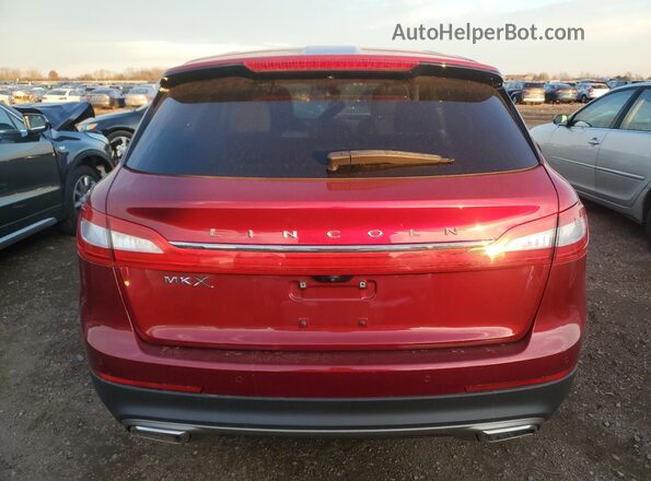 2LMPJ6KR2JBL22343 2018 LINCOLN MKX Red Widok z tyłu