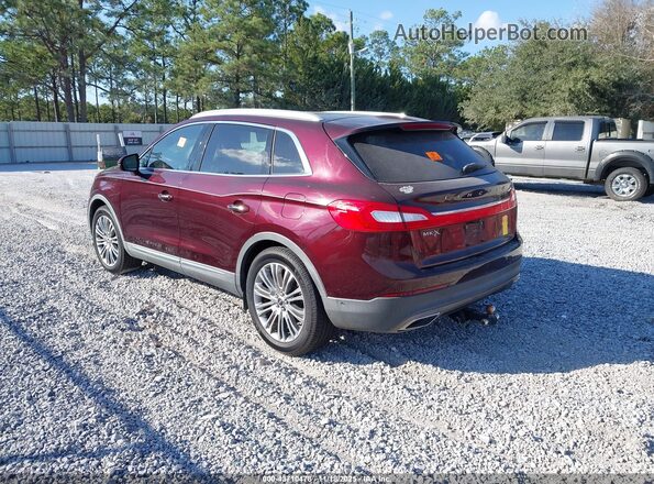 2LMPJ6LR3JBL43183 2018 LINCOLN MKX Burgundy Trasero izquierdo