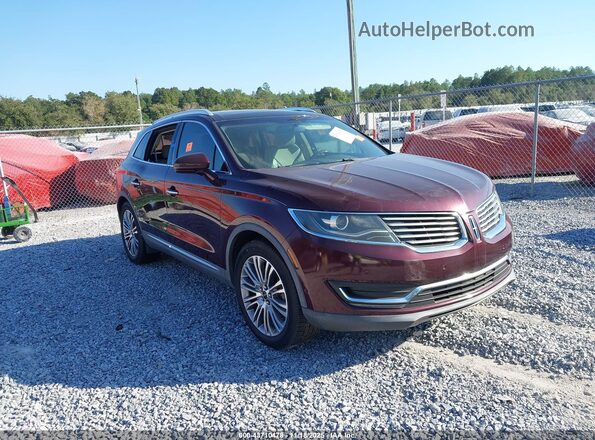 2LMPJ6LR3JBL43183 2018 LINCOLN MKX Burgundy Delantero derecho