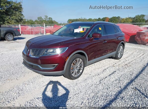 2LMPJ6LR3JBL43183 2018 LINCOLN MKX Burgundy Vista tres cuartos delantera izquierda