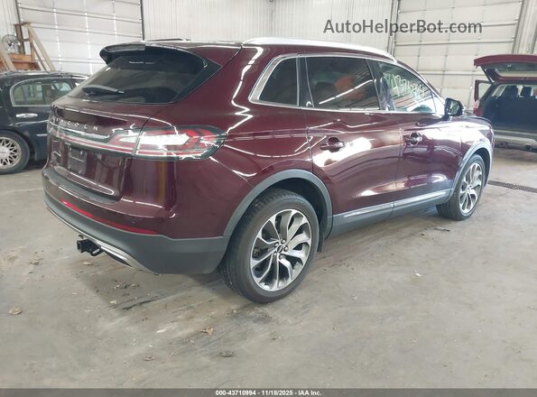 2LMPJ8K91MBL04741 2021 LINCOLN NAUTILUS Maroon Tył prawy