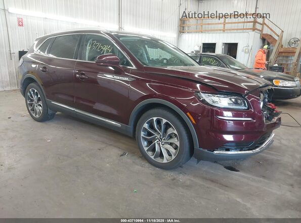 2LMPJ8K91MBL04741 2021 LINCOLN NAUTILUS Maroon Przód prawy